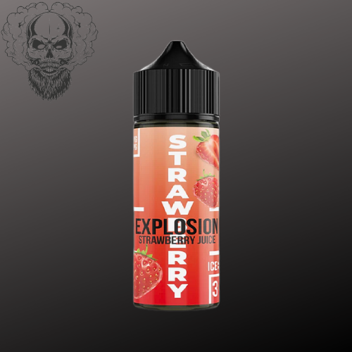 EXPLOSION| Strawberry Juice 3mg 120ml Longfill